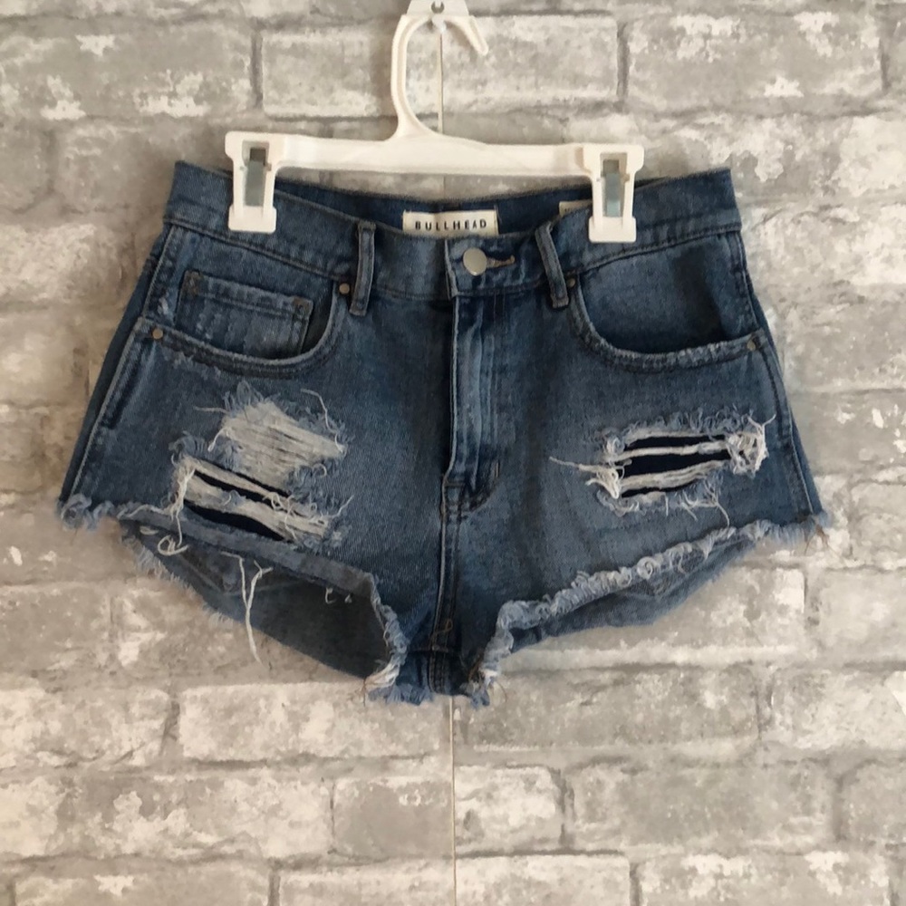 BullHead High Rise Denim Shorts